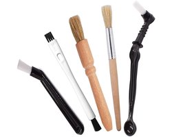 Vitdipy - 5-delige set - Professionele koffieborstelset - Reinigingsborstel - Brouwsetborstel - Barista accessoires - Barista gereedschap - Koffiemachine reinigingsborstel - Molenborstel