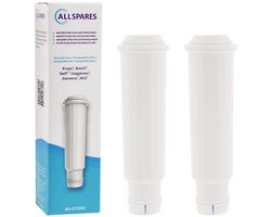AllSpares Waterfilter (2 St.) geschikt voor Krups Espressomachines F088 en Bosch Siemens TCZ6003 TZ60003