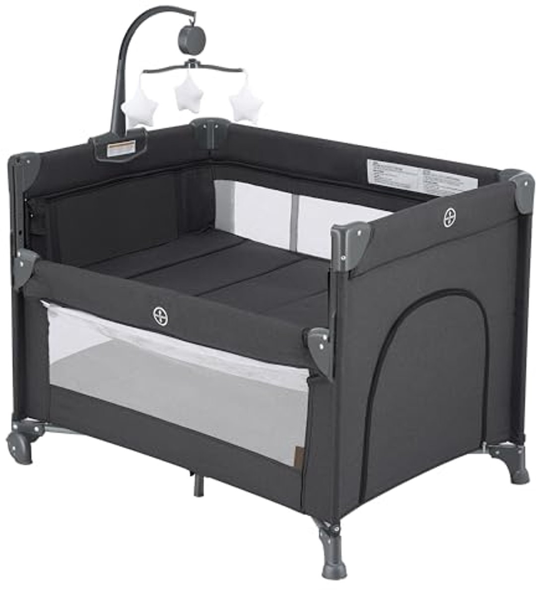 Image of 3-in-1 Babyspeelplaats met Wieg en Commode - Comfort en Functionaliteit voor de Baby