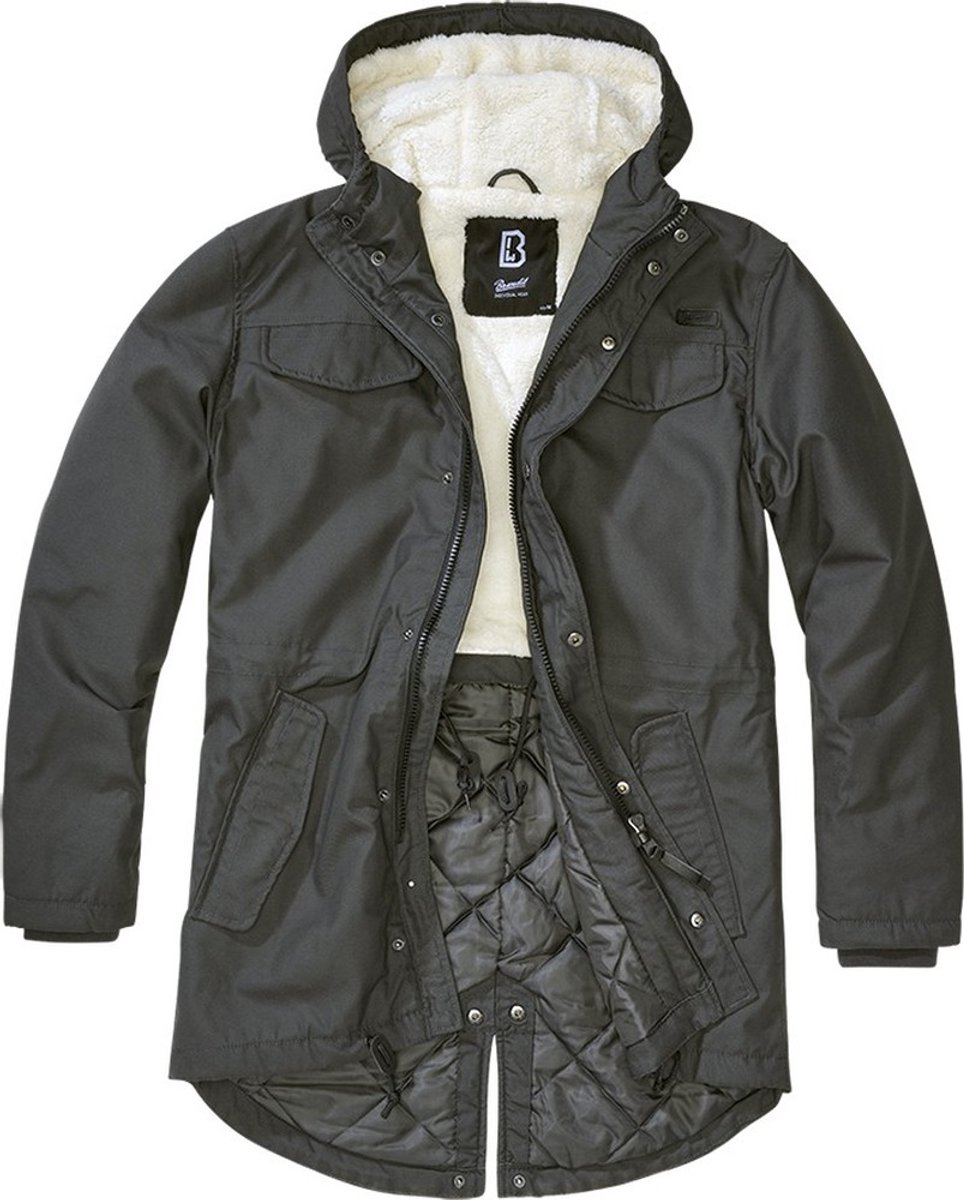 Brandit Marsh Lake Parka jas Grijs