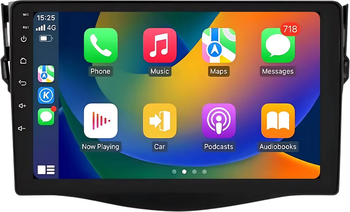 Autoradio met bluetooth - Carplay - Voor Toyota RAV4 (2006-2012) - Geschikt voor Apple en Android - Stereo - Navigatie - Navigatiesysteem auto - 2GB 64GB
