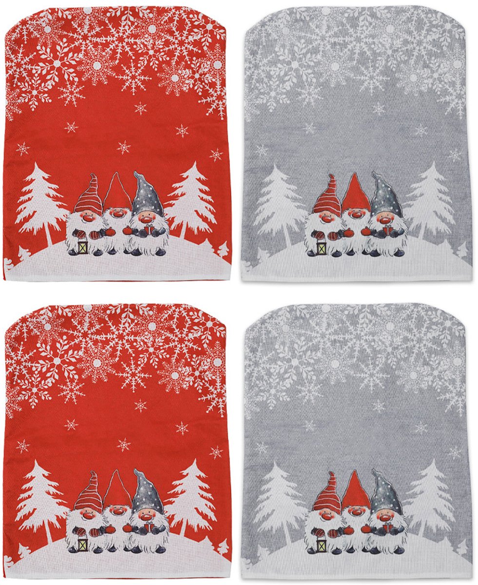 Kerststoelhoezen, decoratie, kerststoelhoezen, kerststoelrughoezen, decoraties voor kerst, eetkamer, keuken, feestdecoratie