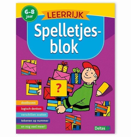 Leerrijk spelletjesblok 6-8 jaar - cover