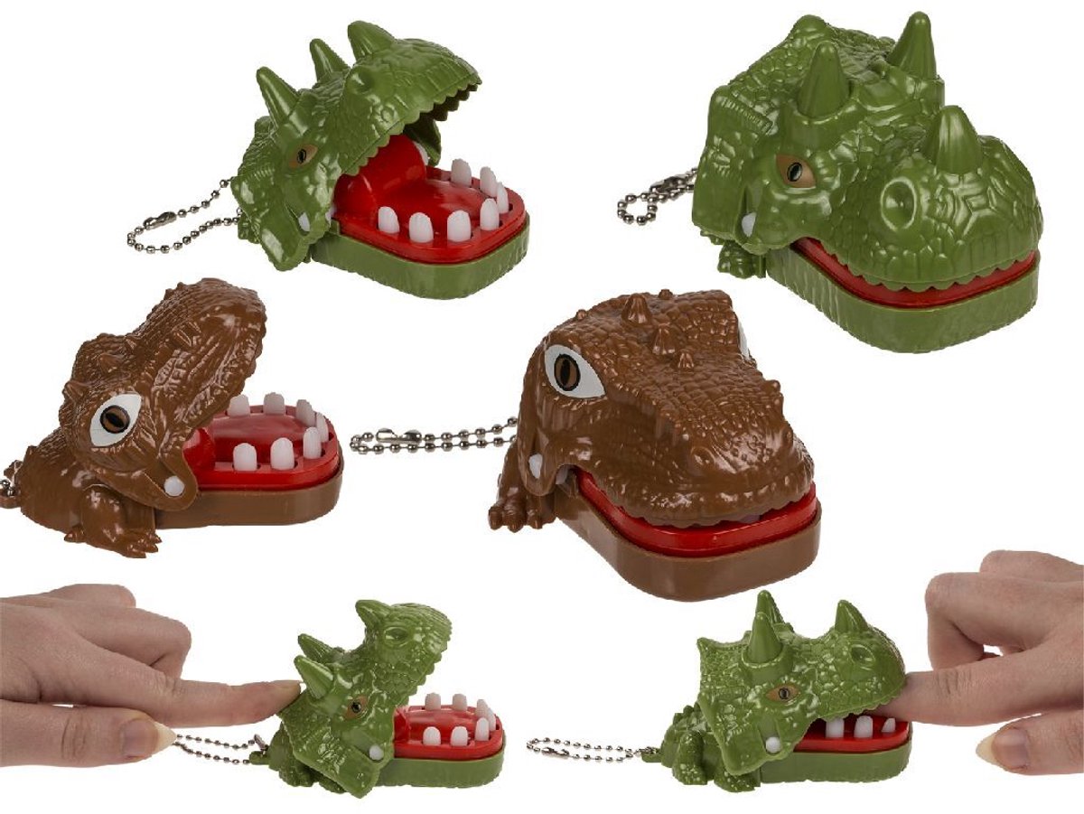 Overige Merken Sleutelhanger Dino Met Kiespijn Assorti