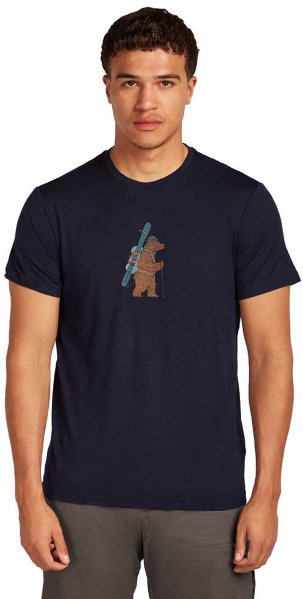 Icebreaker Merino 150 Tech Lite Bear Tour T-shirt Met Korte Mouwen Blauw M Man