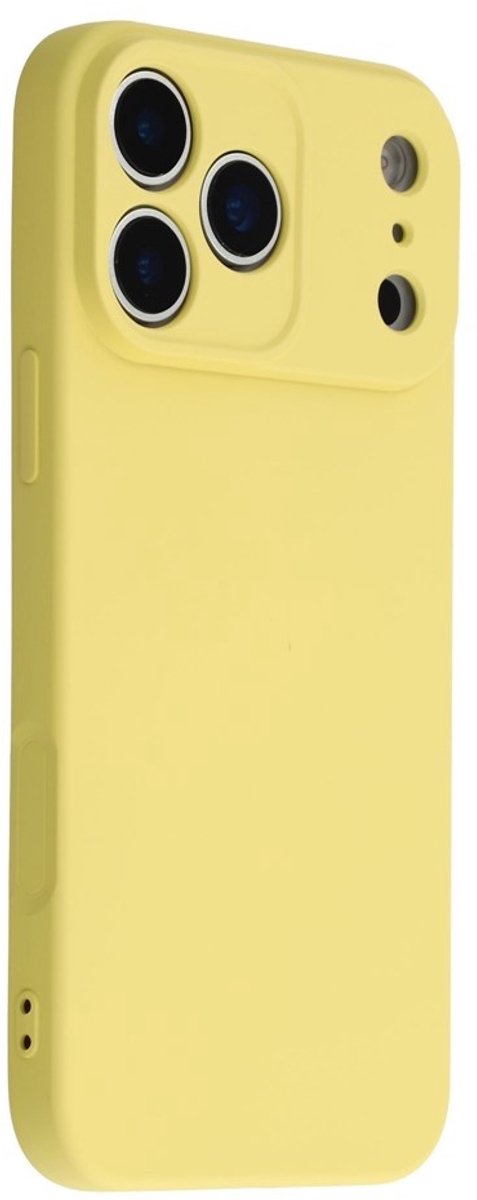 Amorus Hoesje - Geschikt voor iPhone 17 Pro Max Hoesje - Amorus Colour TPU Back Cover - Sand Yellow