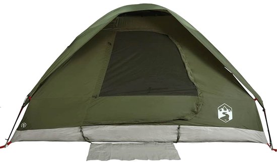 vidaXL Koepeltent - 6-persoons - Waterdicht - Olijfgroen Kampeertent - Koepeltent - Familietent - Tent Groen - Buitenleven van Vidaxl — afbeelding 3