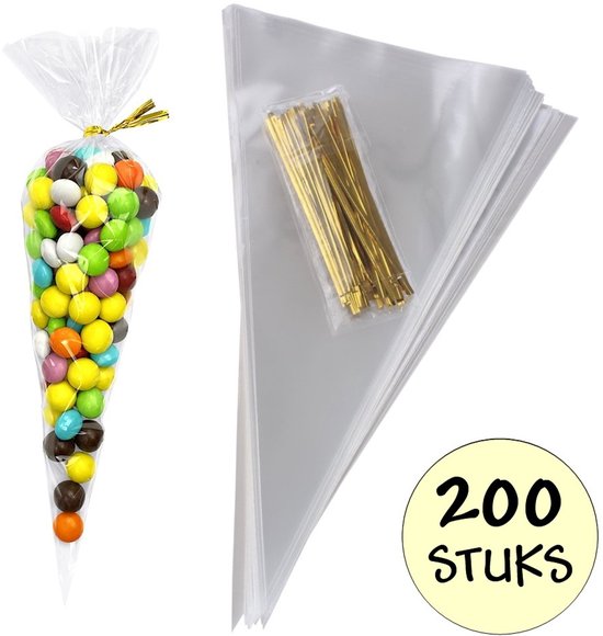 100 Stuks Cellofaan Zakjes Transparant A4,Cellofaan Zakjes Transparant 20x30cm,Cellophane Bags A4 voor Koekjes, Kaarten, Enveloppen, Foto's