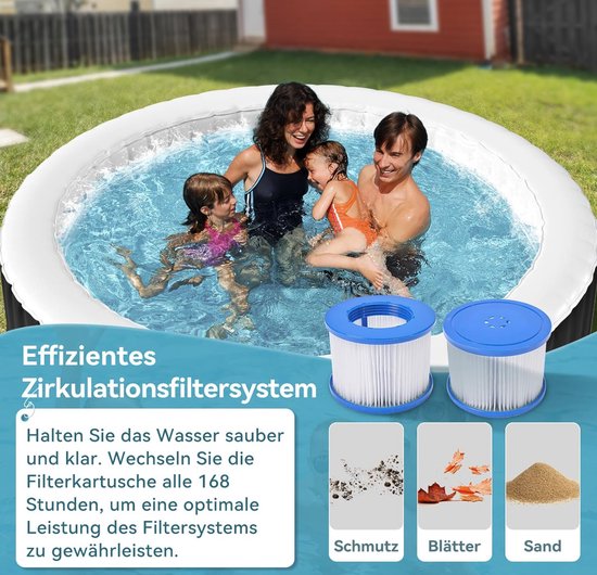 Intex opblaasbare deksel PureSpa Bubble Greystone - 6 personen