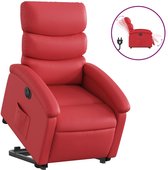 vidaXL - Fauteuil releveur électrique - similicuir - rouge