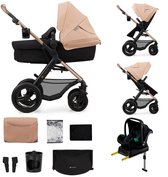 Kinderkraft MOOV 2 AIR - Kinderwagen - 4-in-1 - Travel System - Tot 27 kg - Beige