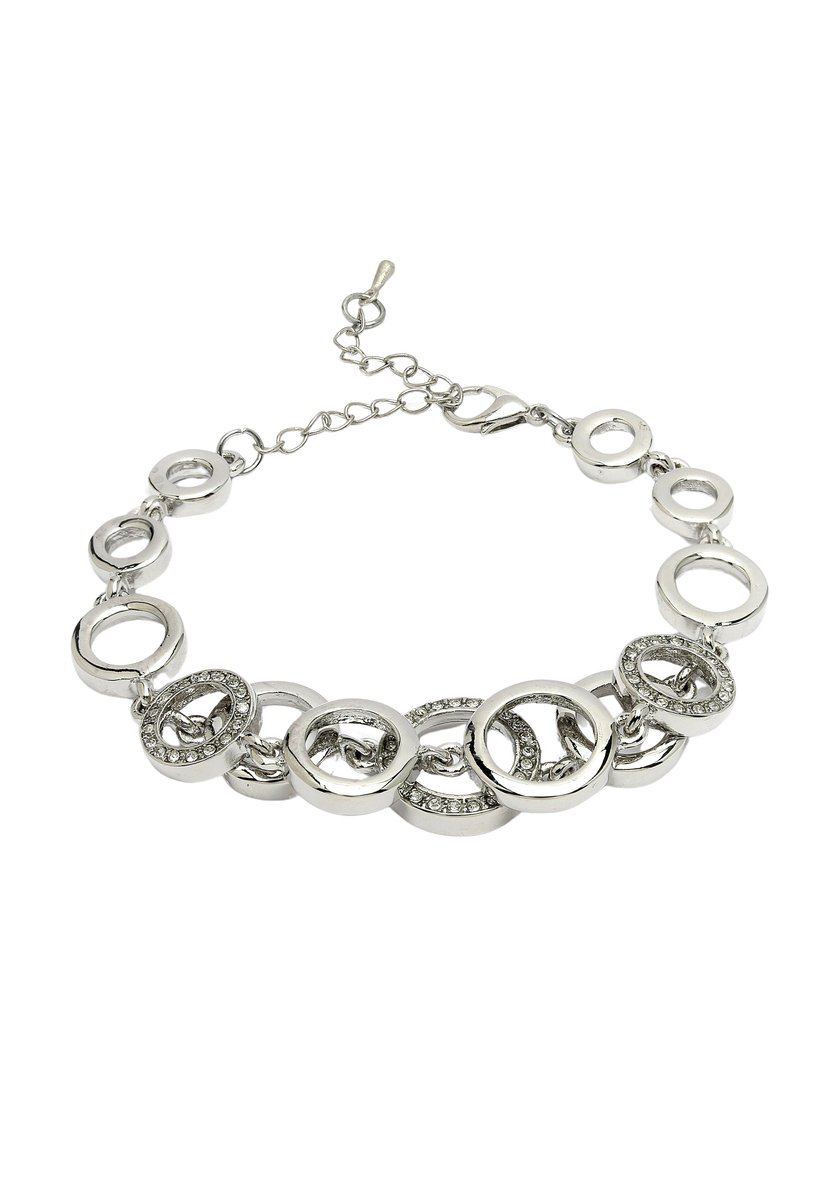 AVANT-GARDE PARIS Diva Elegant Double Wrap Bracelet - Zilver 16cm - 1 stuk - Rhodium Plated met Lobster Clasp
