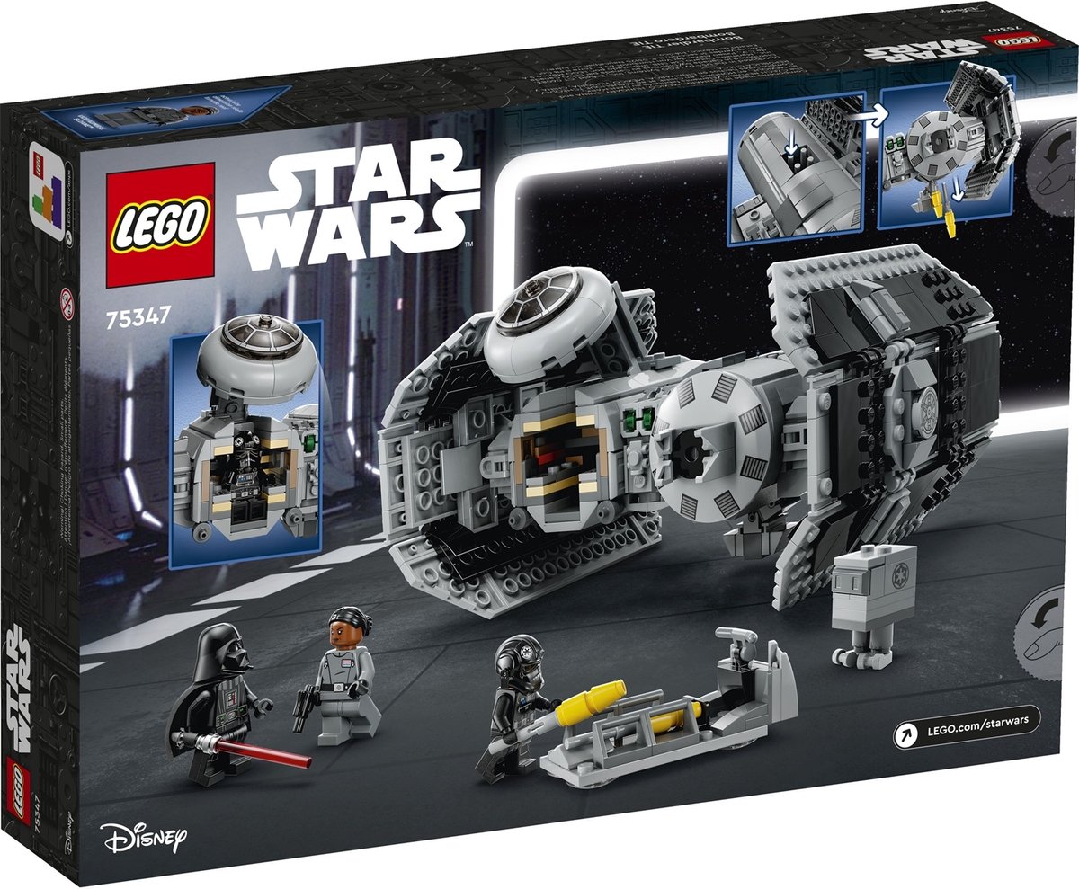 LEGO Star Wars TIE Bomber, Starfighter Modelbouwset met Darth Vader en Gonk Droid - 75347 — afbeelding 23