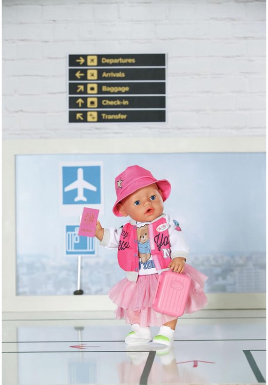 BABY born Deluxe Op reis - Poppenkleding 43 cm