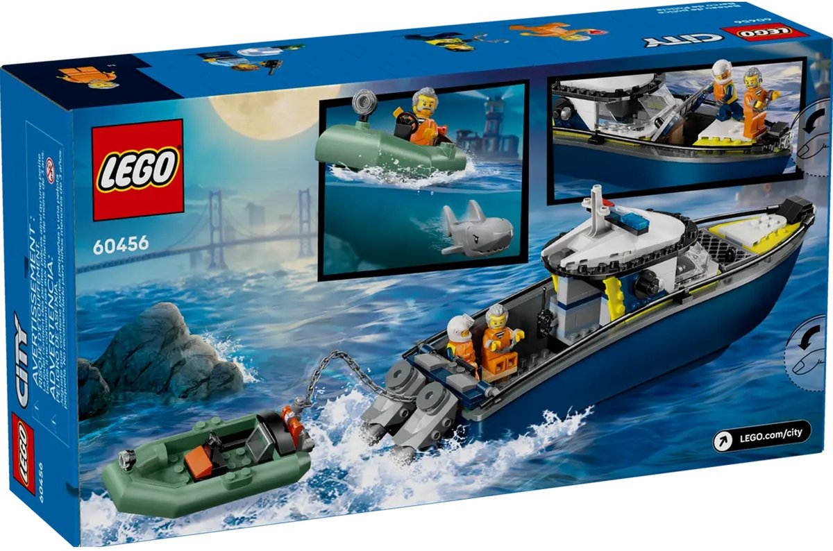 LEGO® City Achtervolging met Politieboot, Drijft Echt - 60456 — afbeelding 16