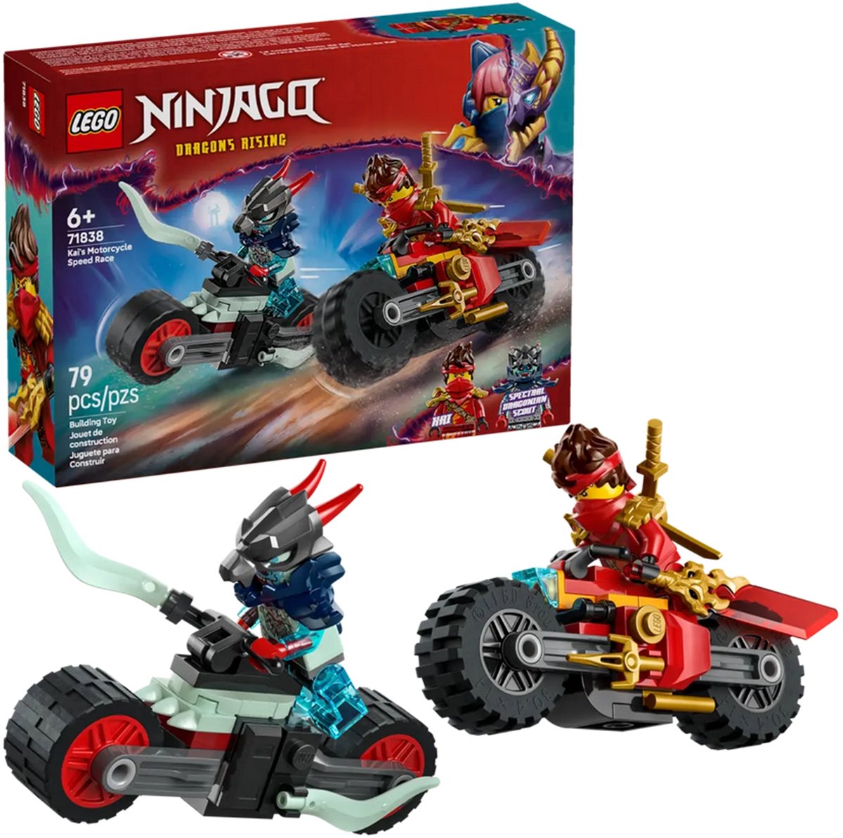 LEGO NINJAGO Kai's Motorrace Bouwpakket voor Kinderen - 71838 — afbeelding 19