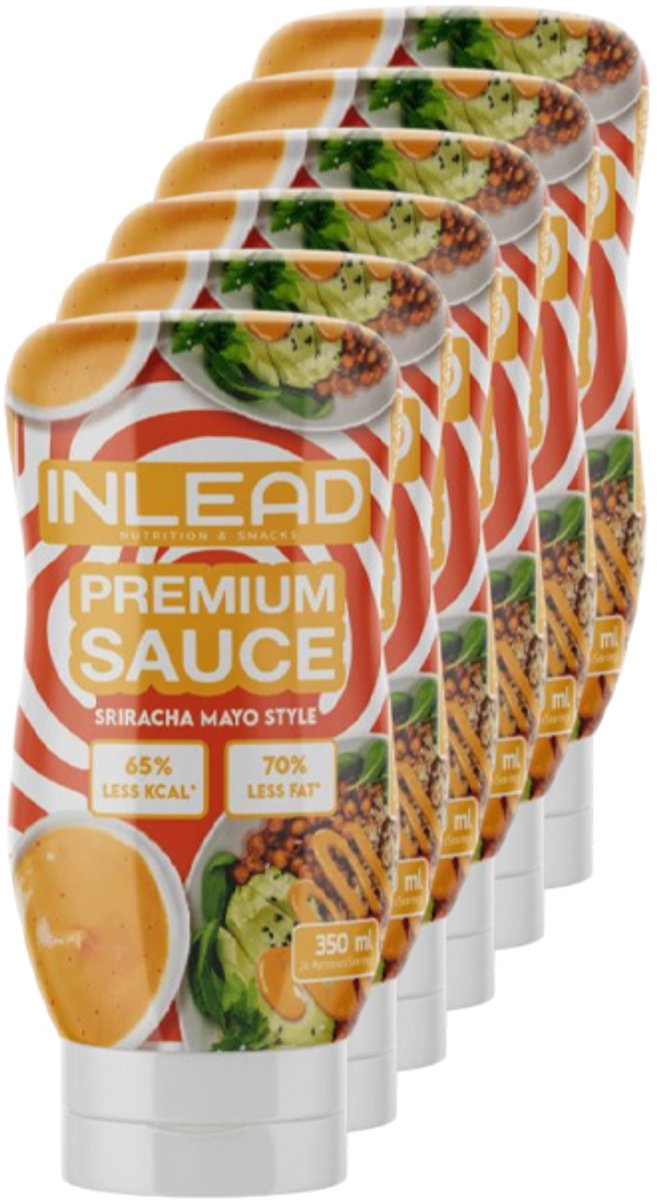 Inlead | Premium Sauce | Sriracha Mayo Style | 6 stuks | 6 x 350 ml