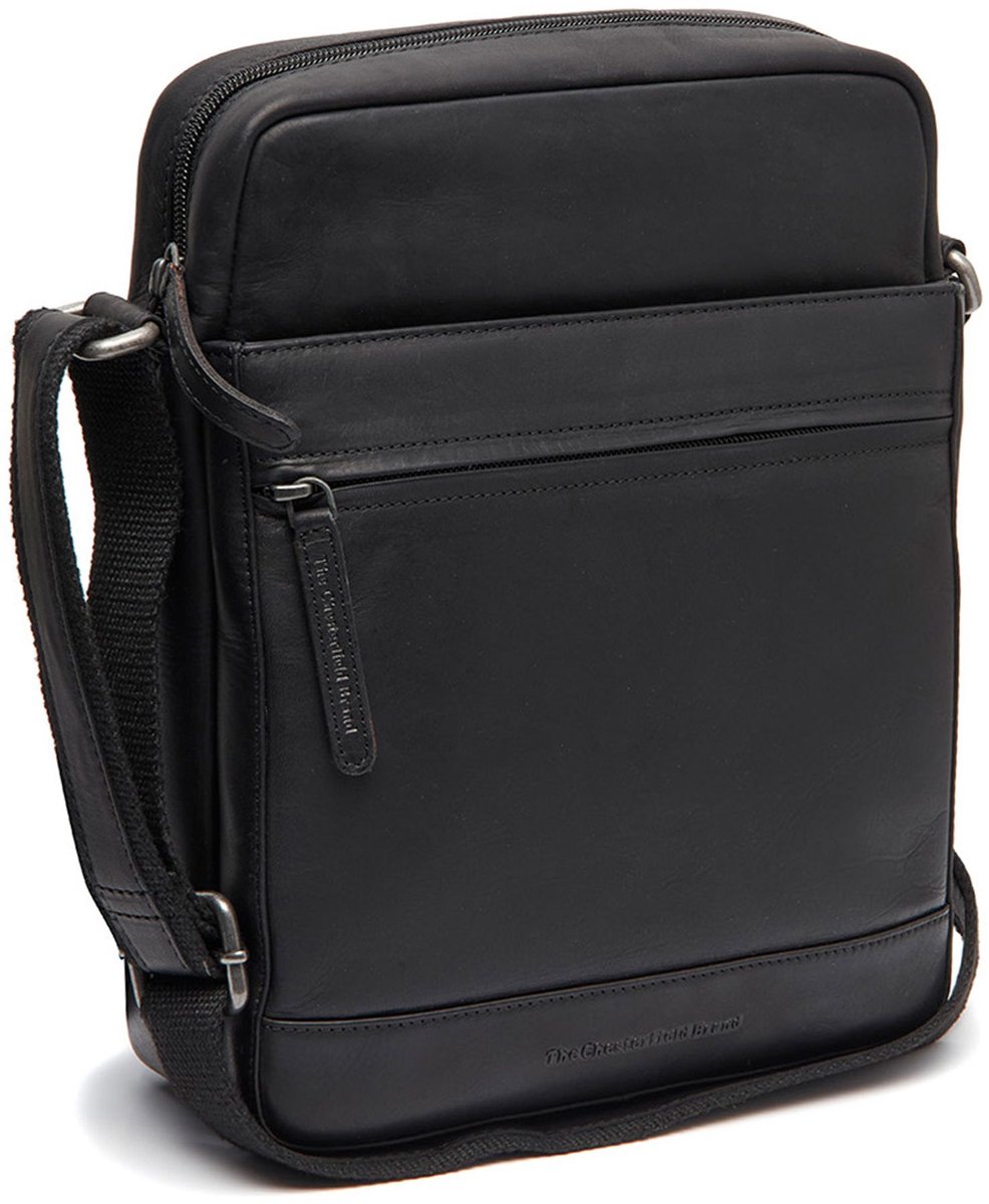 Chesterfield Anzora Waxed Pull Up Schoudertas - Zwart