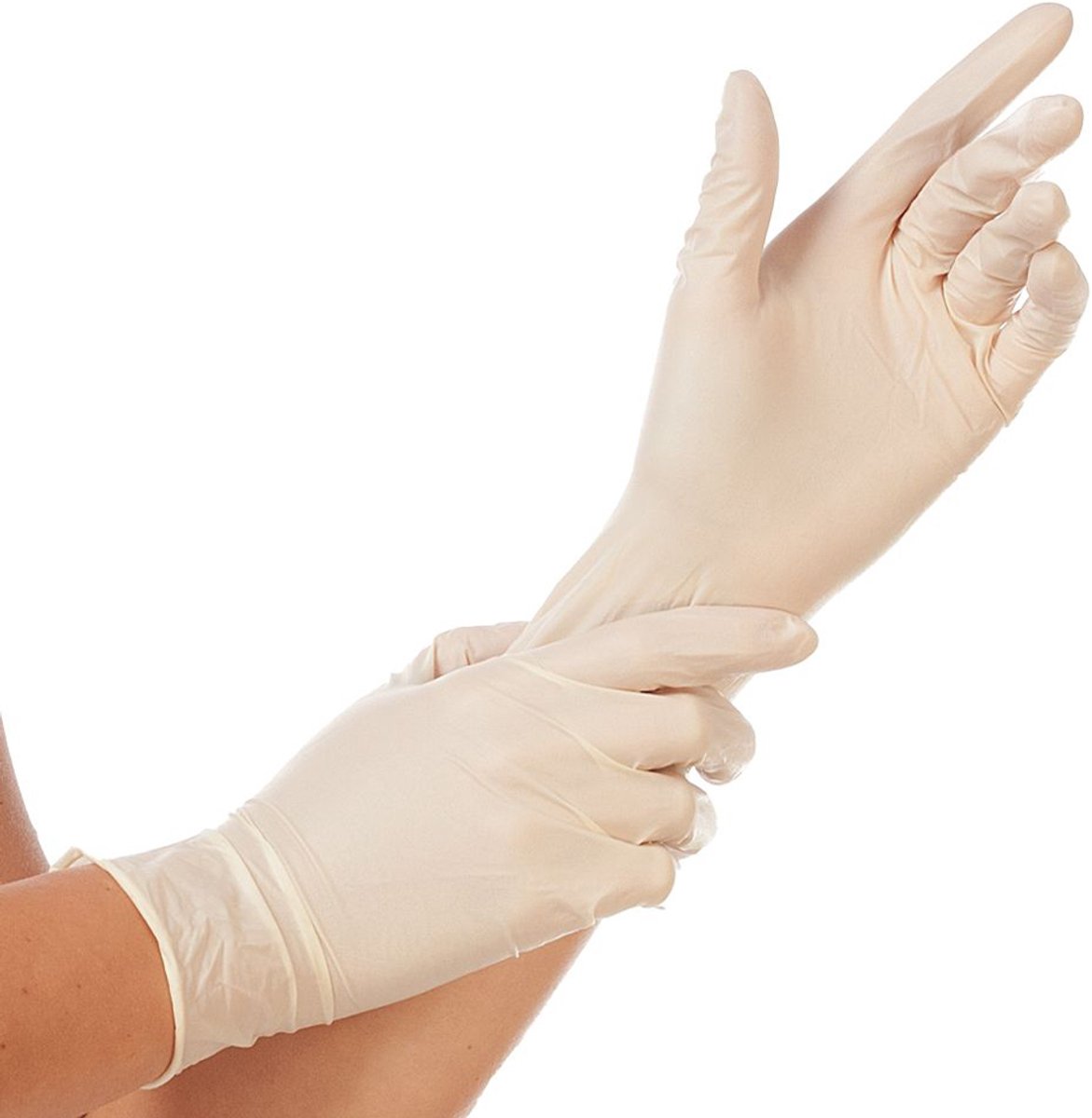 HYGOSTAR Latex-handschoen Sense, XL, naturel, poedervrij