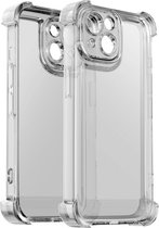 Ceezs TPU Shock Case met Camerabescherming Geschikt voor iPhone 15 – Transparant, Slank, Schokbestendig en Duurzaam