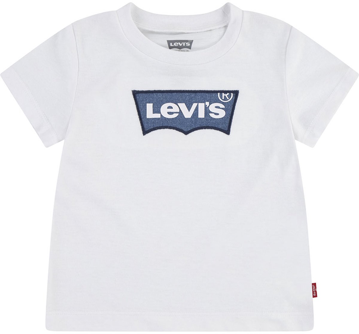 Levi´s ® Kids Lvn My First Batwing T-shirt Met Korte Mouwen 18 Months Jongens Meisjes Wit