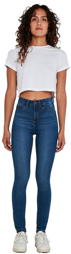 Jean skinny taille haute Callie de Noisy May , Blauw, 24/30, pour femme