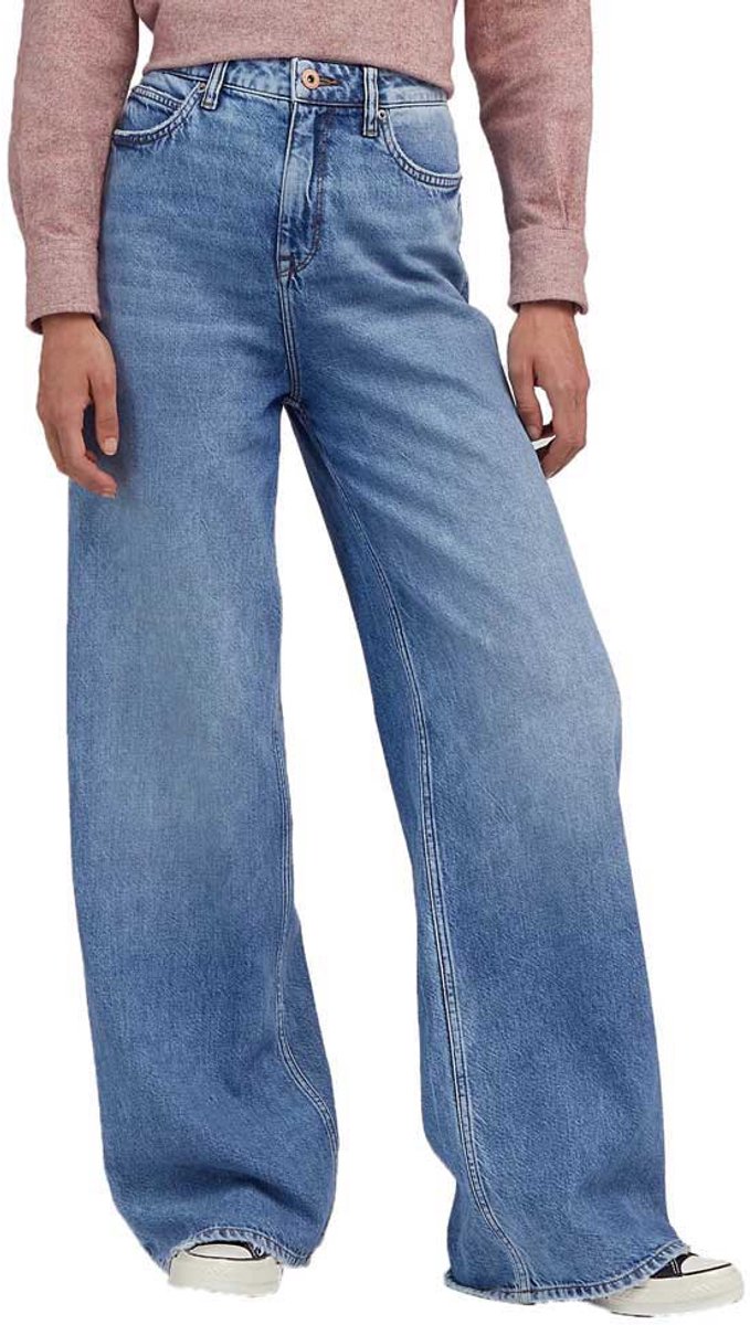 Lee Stella A Line Wide Leg Fit Spijkerbroek 26 31 Vrouw Take The Hint