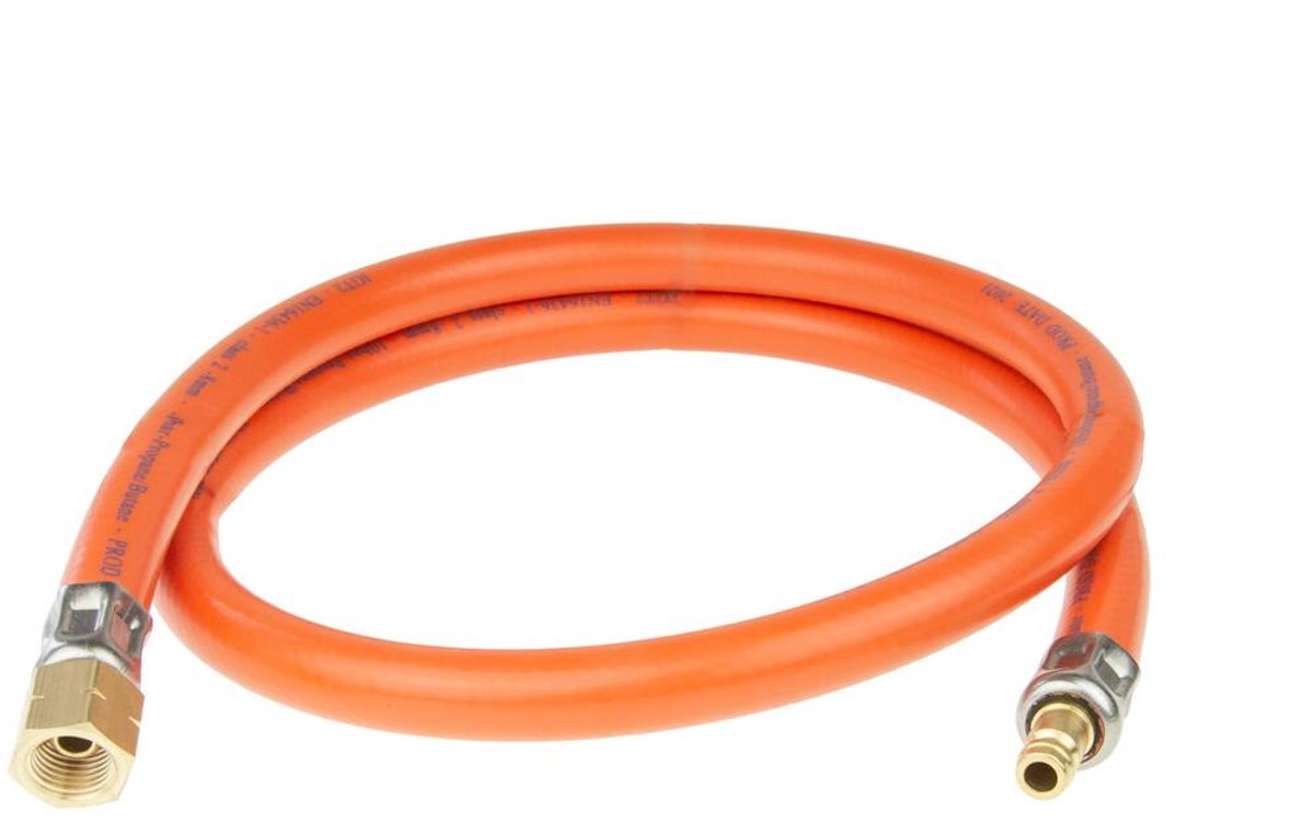 Gasslang pvc snelkoppeling man - 2 meter