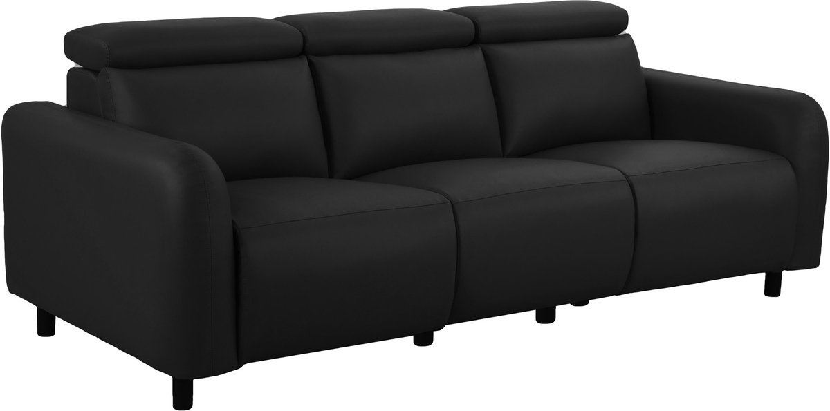 Notio Living Skaane-3Zits - 2 Elec. Relax - Zwart PU