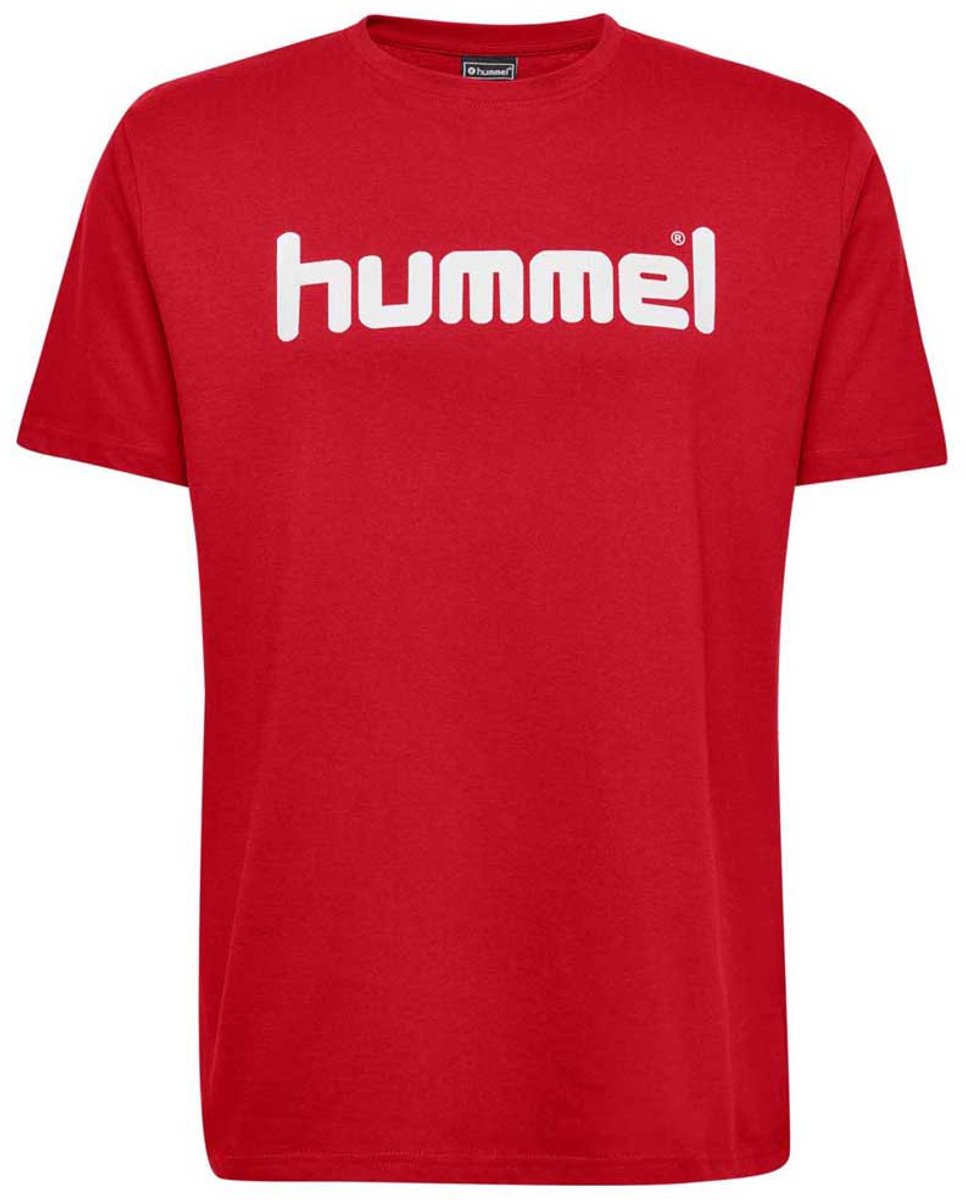 Hummel Go Cotton Logo T-shirt Met Korte Mouwen Rood 116 cm Jongens,Meisjes
