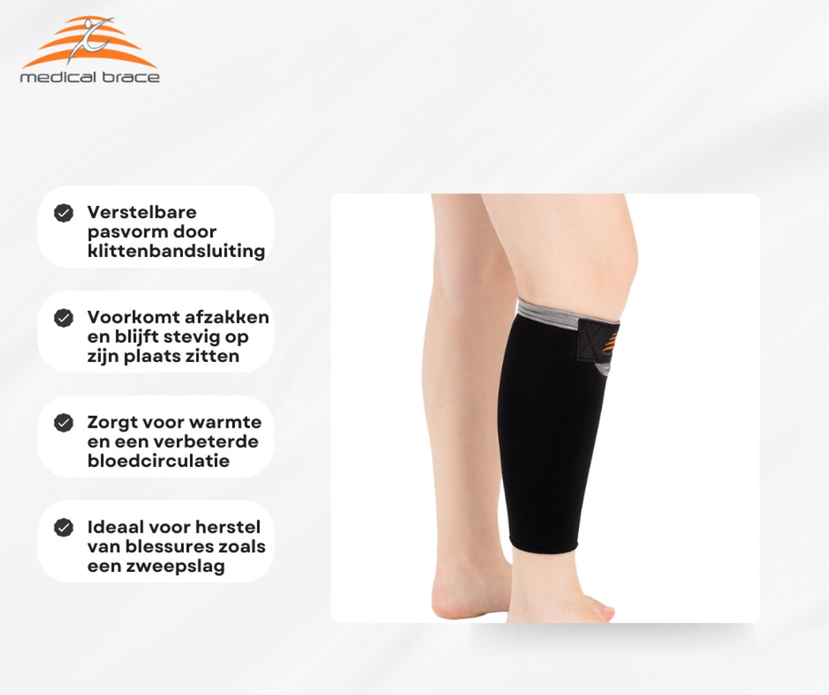 Medical Brace Neopreen Kuitbrace | Kuitbandage | Zweepslag | Maat: — afbeelding 4