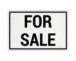 For sale bord | Forex Re materiaal | 18 x 12 cm