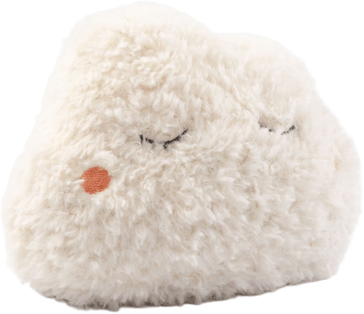 CLOUDY - deurstopper 18x20 cm - wolk - Snow White - wit