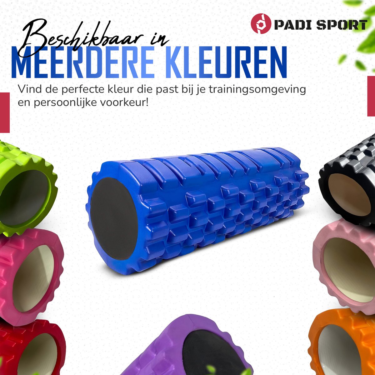 Padisport Foamroller 2 In 1 Voordeelset Zwart - Foamrol - Massagerol - Rug Roller - Foam Rol - Foamroller Set - Foamrollers - Foamroller Trigger Point - Foamroller Rug thumbnail 6