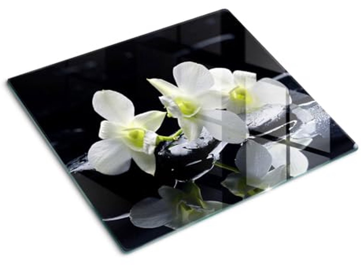 Decoratieve Snijplank van Geharde Glas - 60x52 cm - Veelzijdige Keuken Accessoire