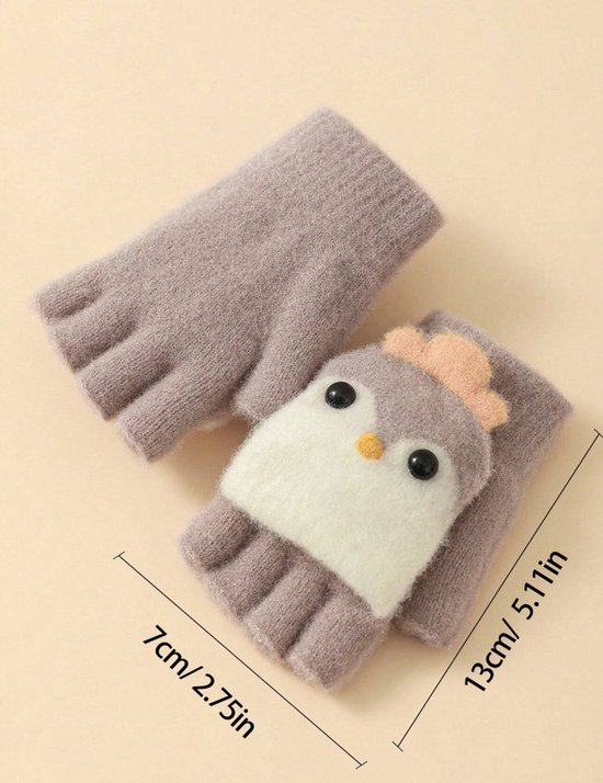 Becellen Handschoenen voor kinderen, vingerloze handschoenen, warme winterhandschoenen, gebreide wanten, kinderhandschoenen voor 5-11 jaar oud, jongens en meisjes, Kaki, Eén maat Becellen Handschoenen voor kinderen, vingerloze handschoenen, warme winterhandschoenen, gebreide wanten, kinderhandschoenen voor 5-11 jaar oud, jongens en meisjes, Kaki, Eén maat