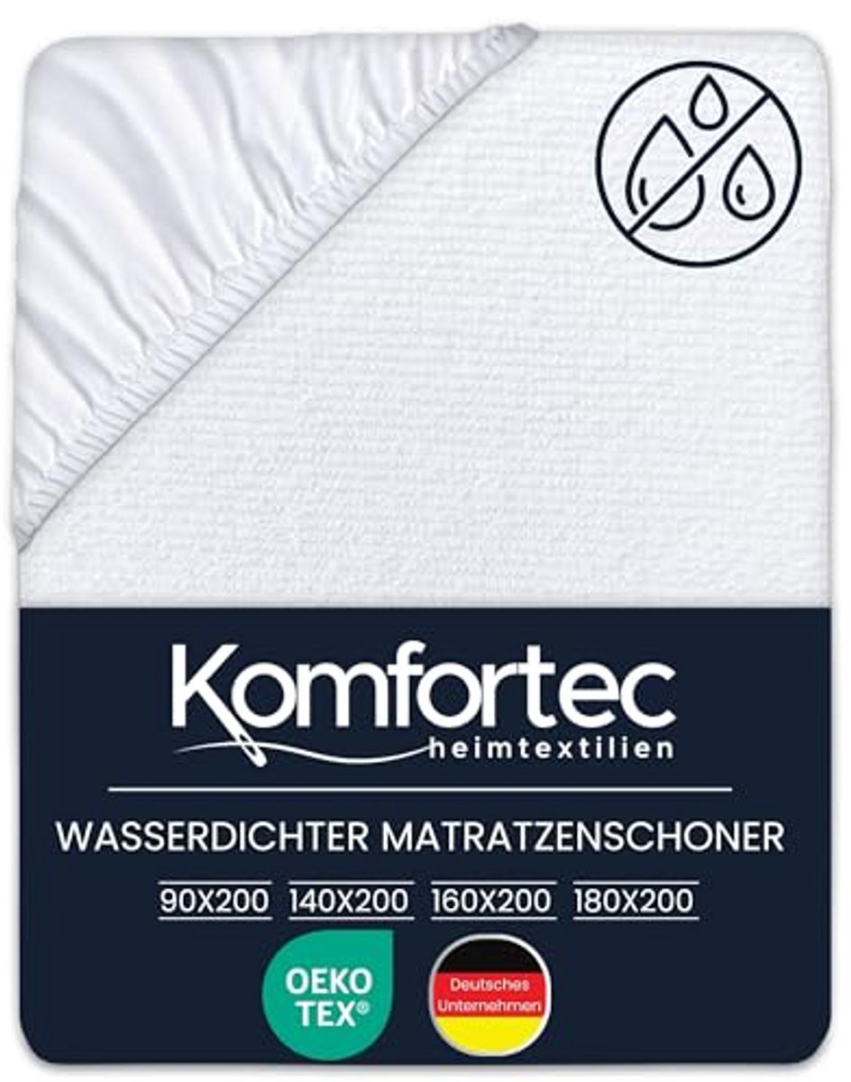 Ademend en Zacht Matrasbescherming 140 x 200 cm - Oeko-Tex Gecertificeerd, Comfortabel en Duurzaam
