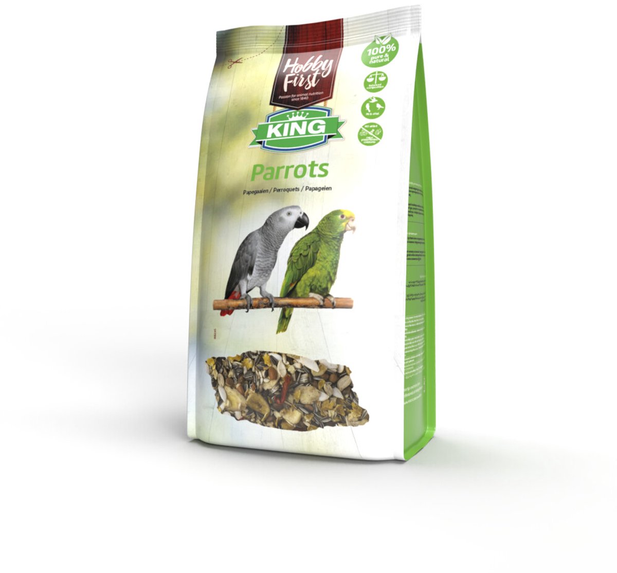 HobbyFirst King Papegaai - 3 x 3 kg - Voordeelverpakking