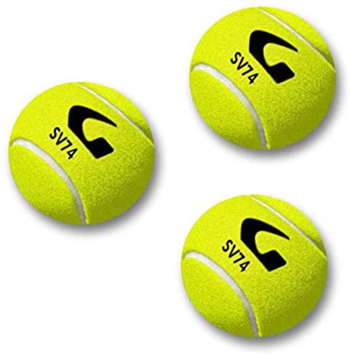24 Tennisballen voor Padel en Tennis - Unisex Geel