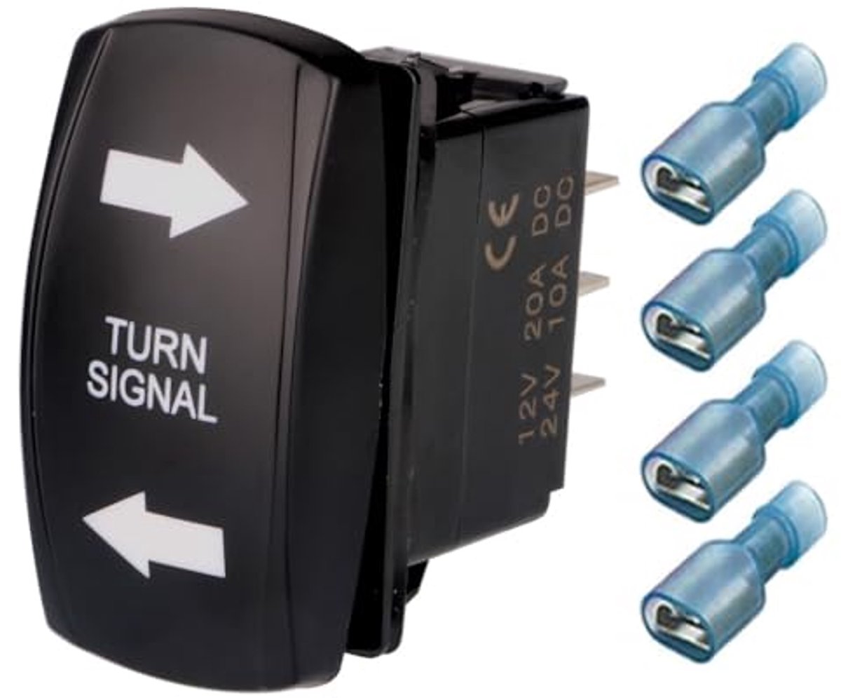 Richtingaanwijzerschakelaar 4Pin AAN UIT Tuimelschakelaar SPDT 12V 20A 24V 10A