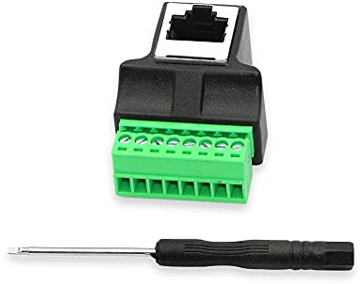 RJ45 Schroefterminal Adapter voor Netwerkuitbreiding