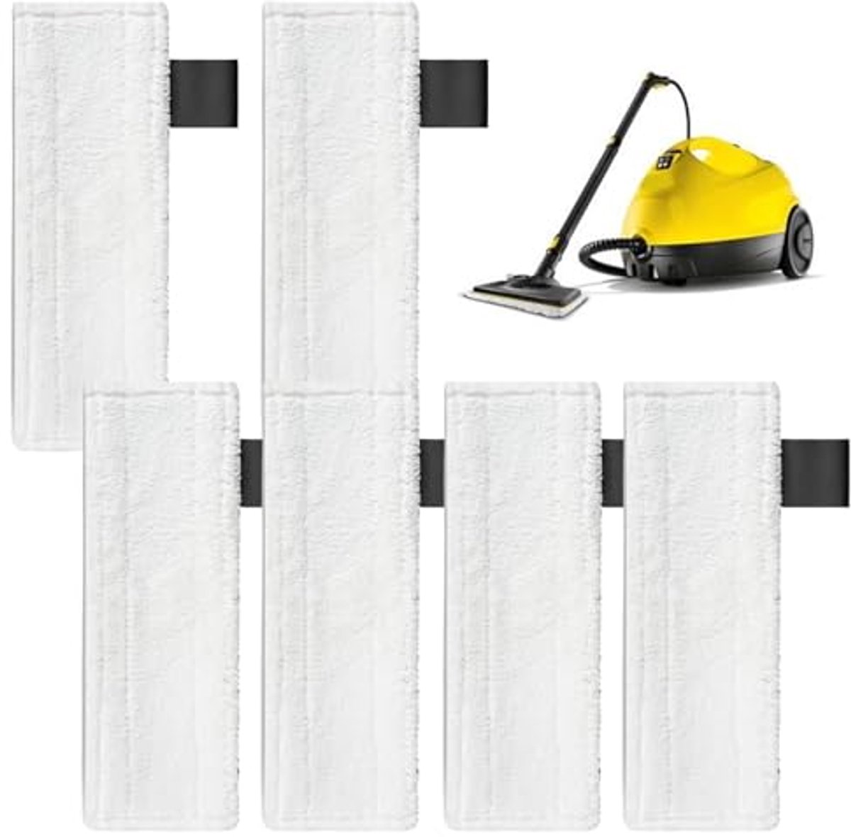 6 Stuks Microvezel Reserve Doeken voor Stoomreiniger - Geschikt voor Easyfix Modellen