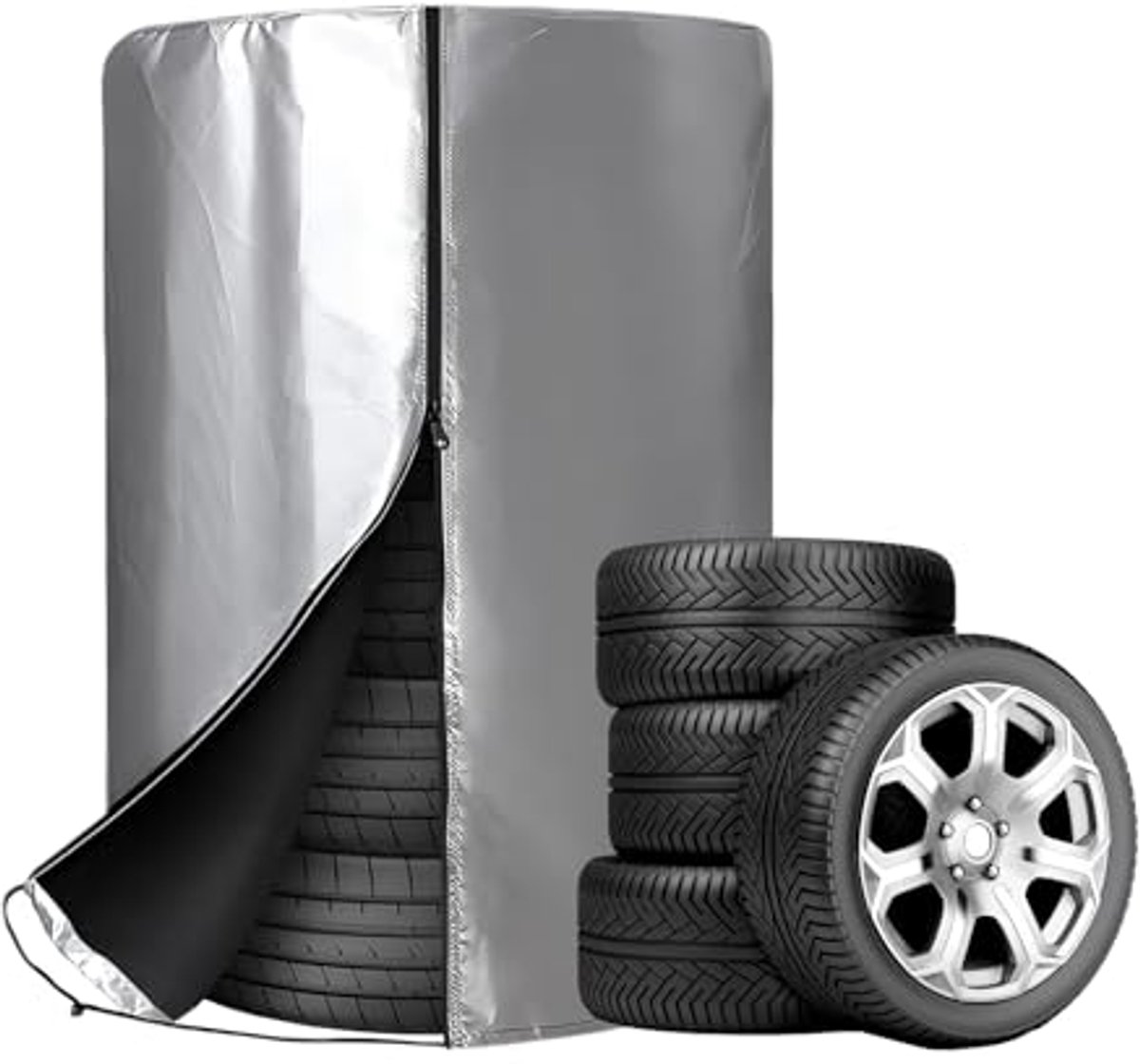 Universele Bandafdekking voor Auto - Stofdicht en Waterdicht - Geschikt voor 4 Banden (85 x 120 cm)