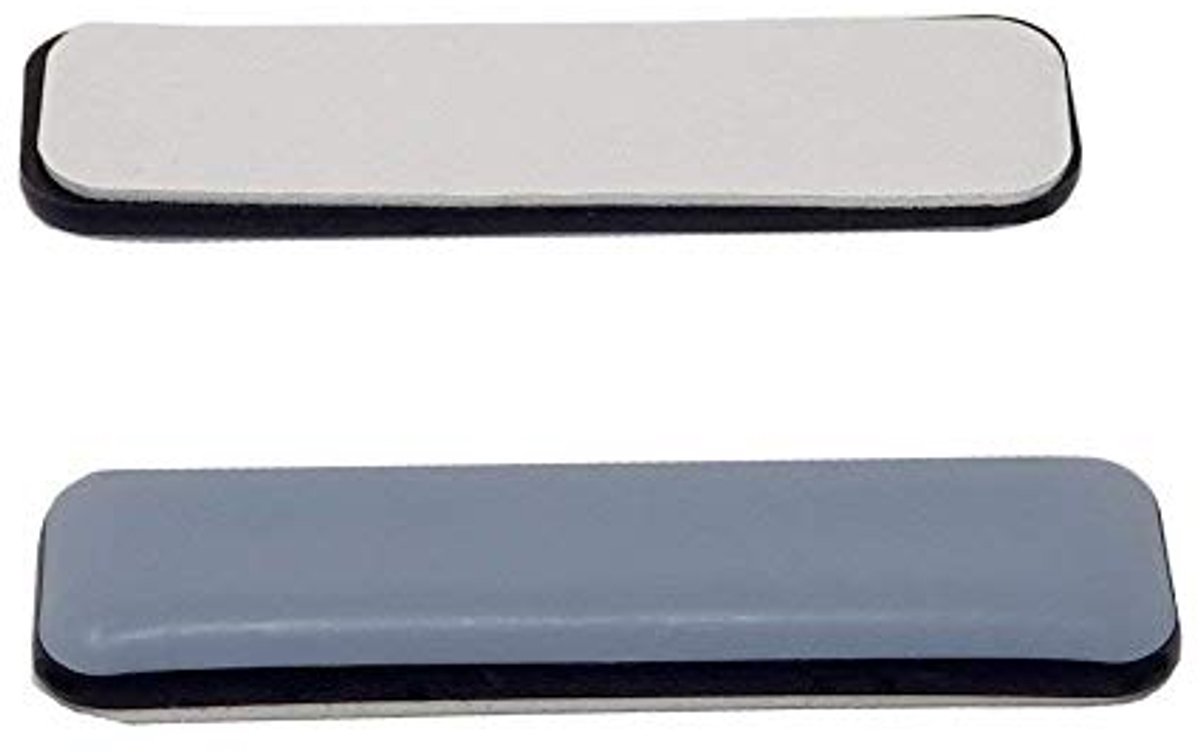 Zelfklevende meubelglijders voor vloerbescherming - 16 stuks - Rechthoekig 72 x 19 mm - Teflon