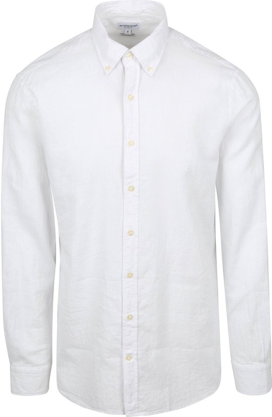 McGregor Overhemd Linnen Blend Wit Maat XL Heren bol
