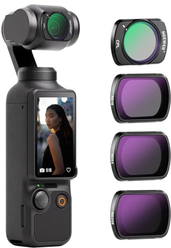 Optische glazen cameralensfilterset, UV CPL Macro ND voor DJI Action 6