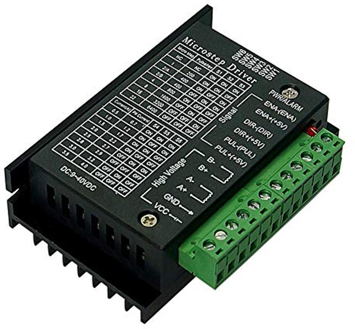 Hybride Stappenmotor Driver voor CNC Besturing - 2/4 Fase, 9-42V, 4A