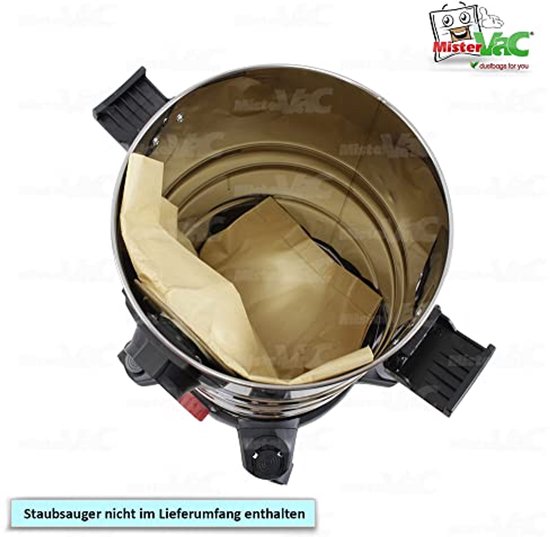 Sacs d'aspirateur compatibles avec Parkside PWD 25 B3 - Lot de 10