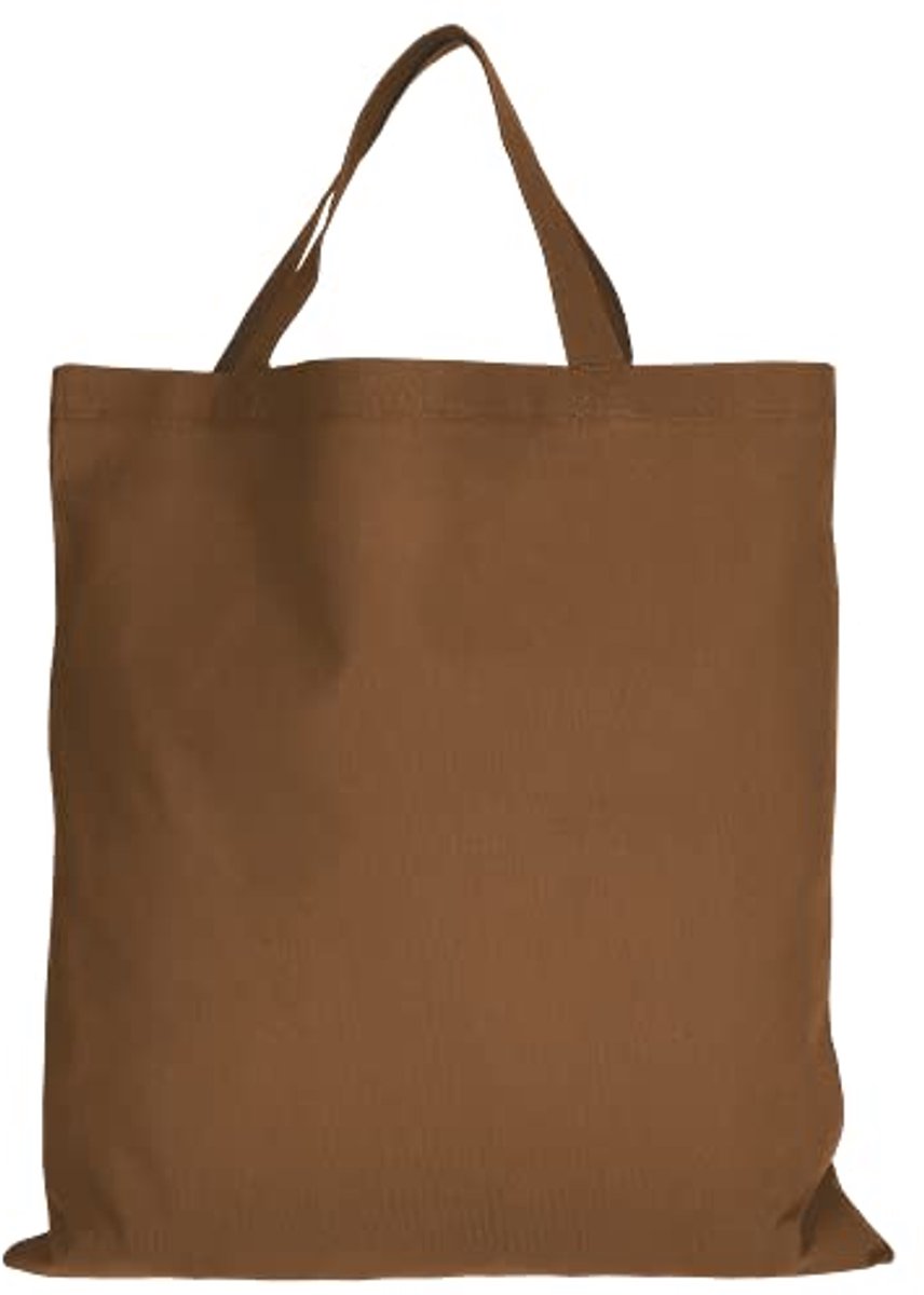 Katoenen boodschappentassen set van 5 stuks - 28 kleuren - 38 x 42 cm