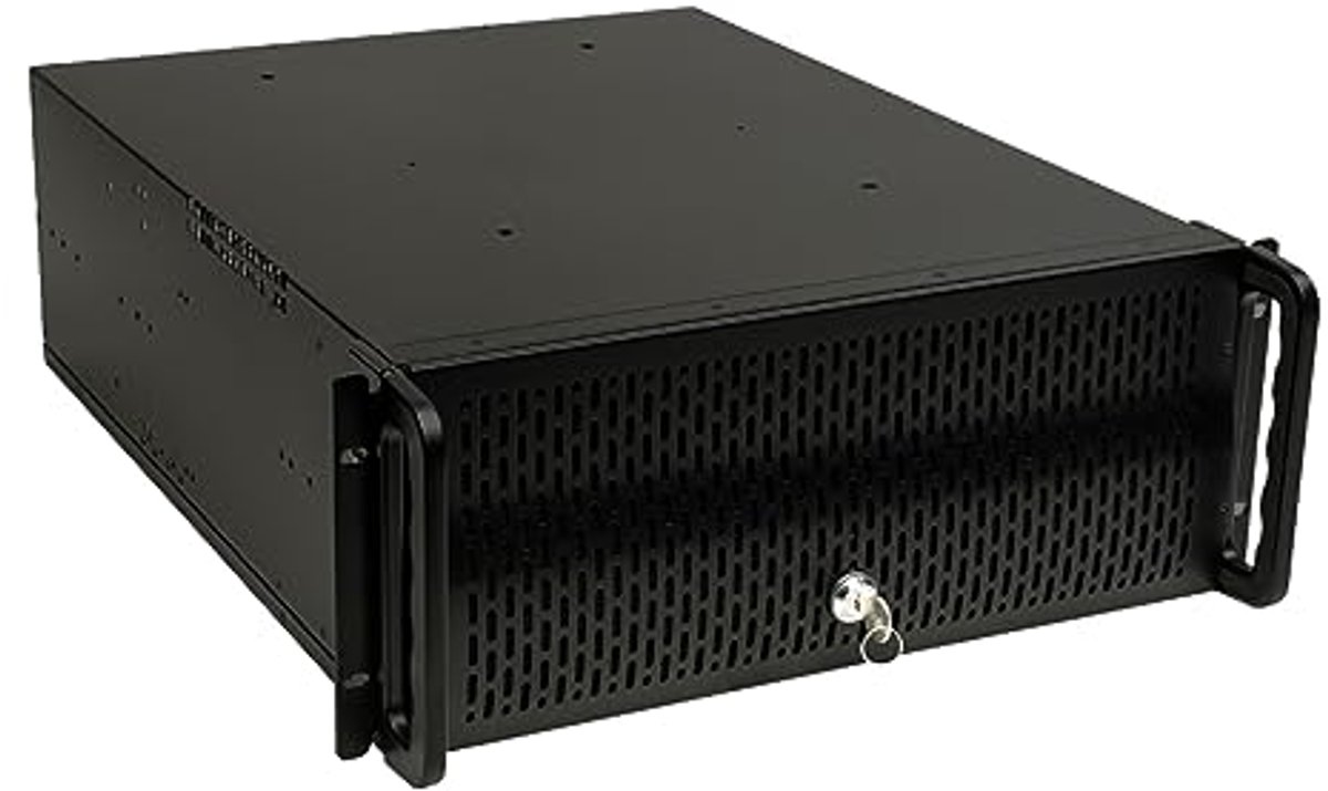 Image of 19 inch Rackbehuizing 4U ATX met 550 mm diepte, 3x 5,25 inch, 8x 3,5 inch, frontstoffilter en USB 2.0-poorten